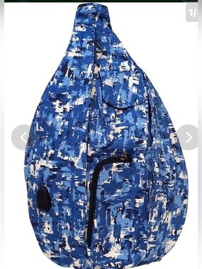 Calla Products Anti-Theft Rucksack - Blue Camo  Sling Backpack